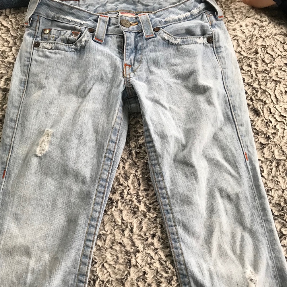 True religion 25 jeans distressed